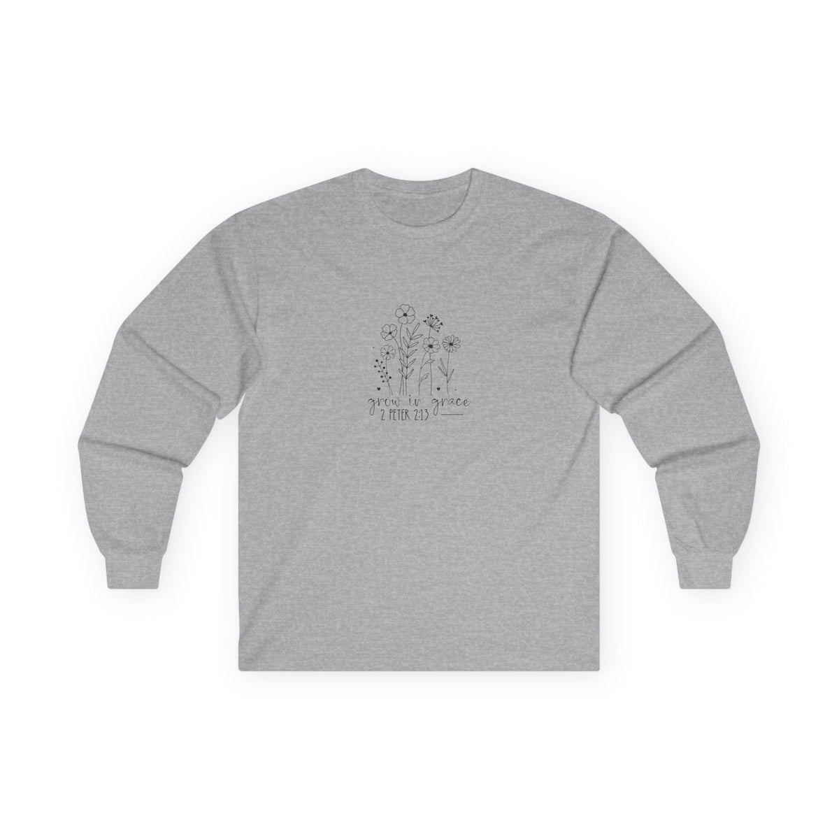 Grow in Grace Christian T-Shirt – 2 Peter 3:18 Bible Verse Tee