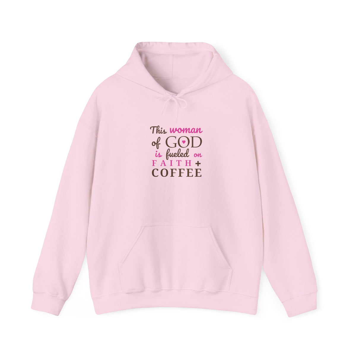 Woman of God Hoodie – Fueled by Faith and Coffee Sweater | Christian Hoodie for Women | Faith Apparel | Inspirational Gift for Women of Faith