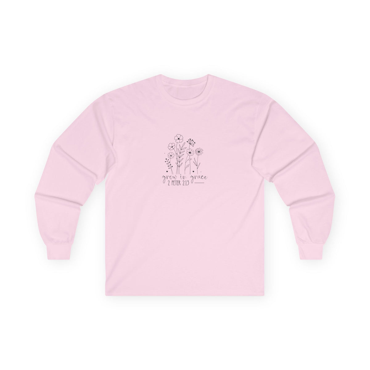 Grow in Grace Christian T-Shirt – 2 Peter 3:18 Bible Verse Tee