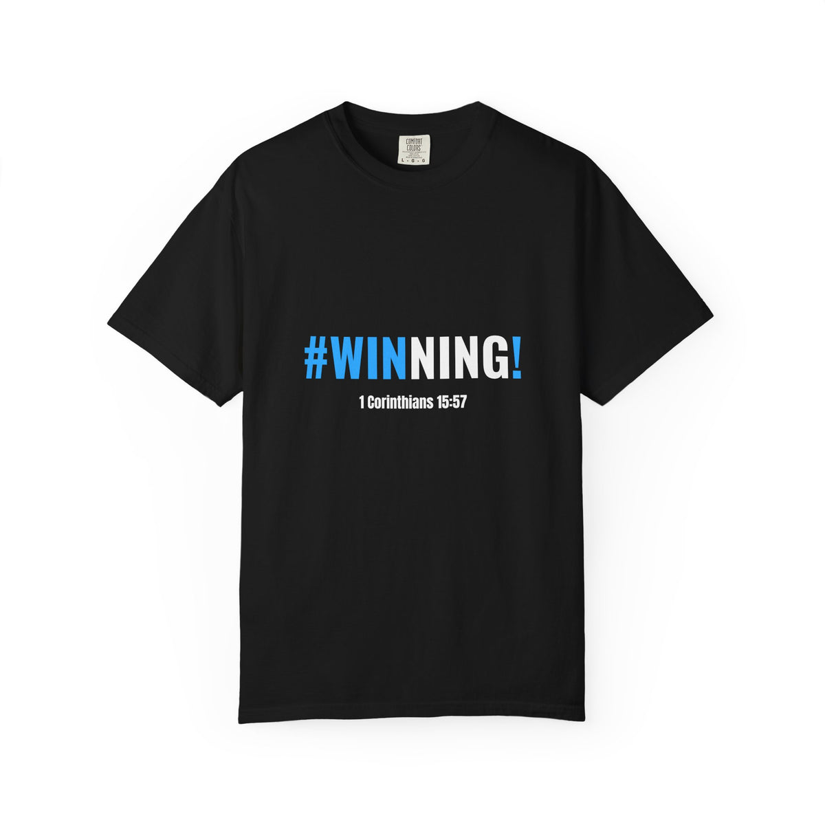 Victory Through Christ T-Shirt | 1 Corinthians 15:57 Scripture Tee | Christian Faith Graphic Tee
