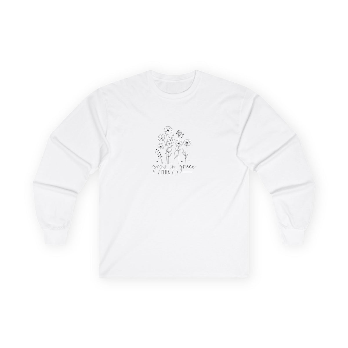 Grow in Grace Christian T-Shirt – 2 Peter 3:18 Bible Verse Tee