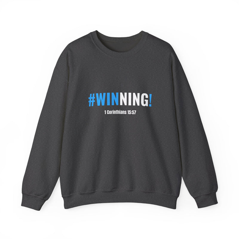 Victory Through Christ T-Shirt | 1 Corinthians 15:57 Scripture Tee | Christian Faith Graphic SWEATSHIRT