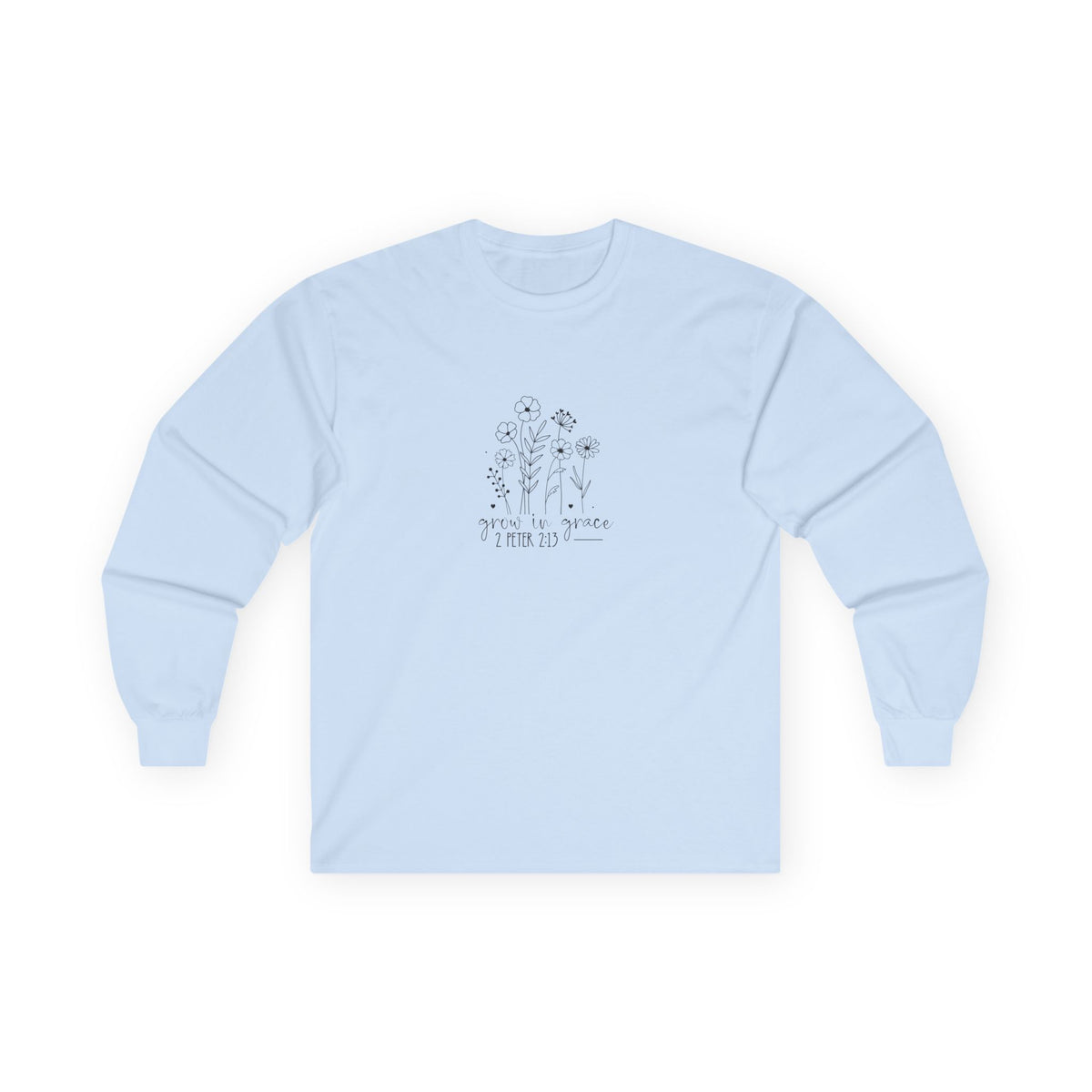 Grow in Grace Christian T-Shirt – 2 Peter 3:18 Bible Verse Tee