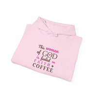 Woman of God Hoodie – Fueled by Faith and Coffee Sweater | Christian Hoodie for Women | Faith Apparel | Inspirational Gift for Women of Faith
