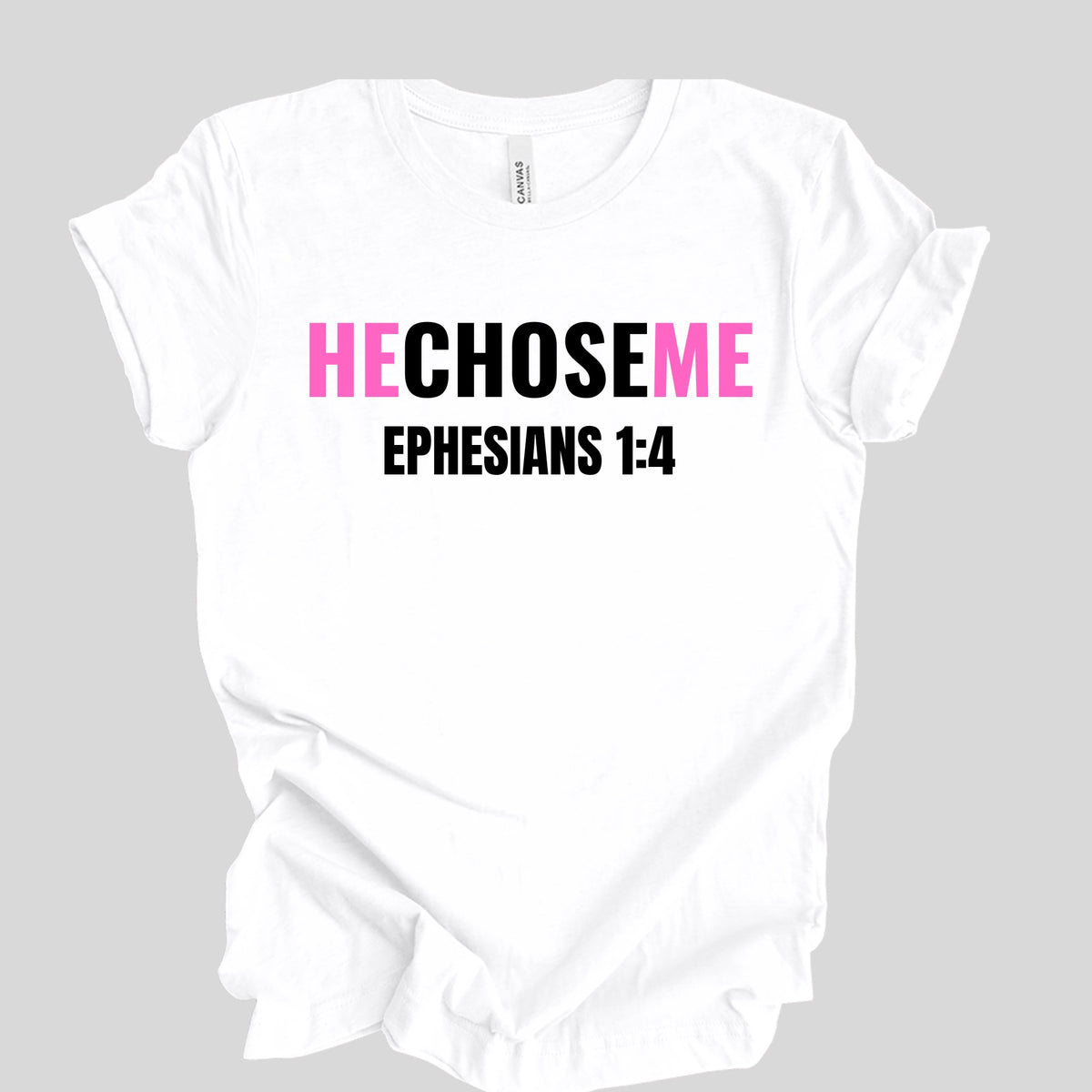 He Chose Me Tee_White